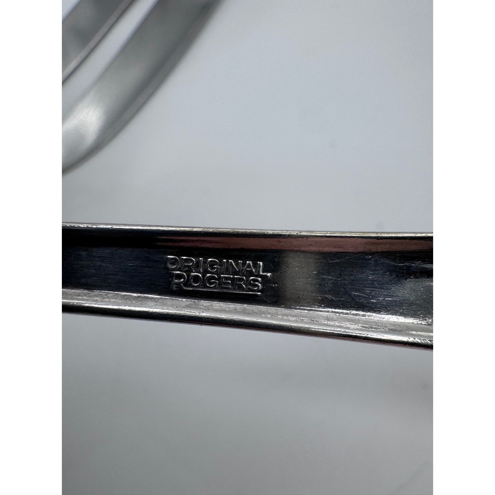 Vintage Rogers‎ Silverplate Flatware Mixed Lot Monogram H Floral Pattern 8 Pc - Picture 6 of 10